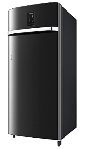 Image of Samsung 215L 3 Star Inverter Direct-Cool Single Door Digi-Touch Refrigerator Appliance (RR23C2E23BX /HL,Luxe Black)