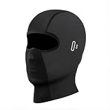 Sturmhaube Motorrad Sommer für Herren Damen, Balaclava Atmungsaktiv UV-Schutz Motorradmaske aus Eisseide, Dünne Sturmmaske für Radfahren, Laufen & Outdoor Sport, Schwarz, Einheitsgröße
