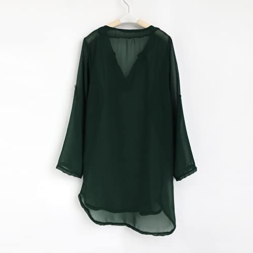 Cover Up Shirts for Kids Girl's Swimsuit Beach Chiffon Beachwear Teen Short Sleeve Bathing Suit Cover Up Beach Outfits3