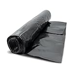Silver Star Damp Proof Membrane, 500 x 100 cm, 1200 Gauge Polythene Sheet, Mineral Material, Rectangular, BS EN 13707 Certified (Black, 2m x 4m)
