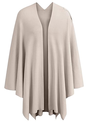 Image of PULI Womens Cross Front Poncho Shawl Wrap Elegant Wedding Formal Gift