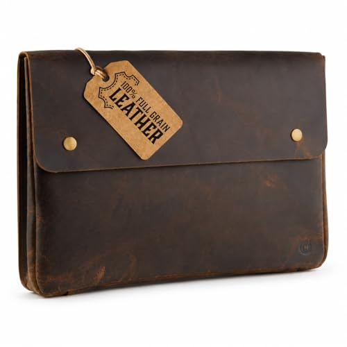 Genuine Leather Portfolio Sleeve Bag