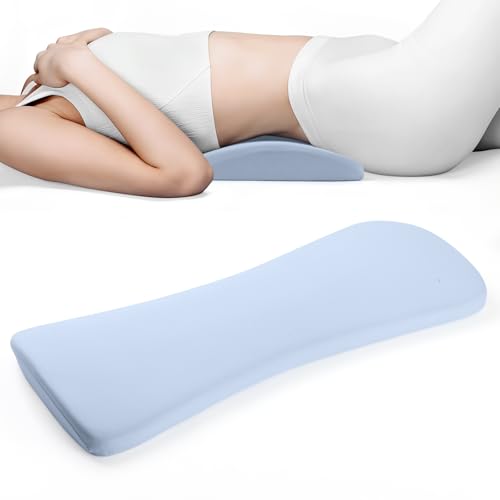 HASA zone Cojín Lumbar para la Cama para Aliviar el Dolor de Espalda: Almohada de Apoyo Lumbar para Dormir, Cojín Lumbar para Personas Que Duermen de Lado, Boca Arriba o Boca Abajo (Azul)