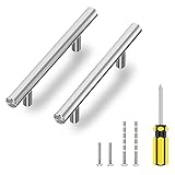 30 Pack - 3' Hole Center Cabinet Handles Pulls for Kitchen Stainless Steel Brushed Nickel Drawer Pulls ( 5' Length ）