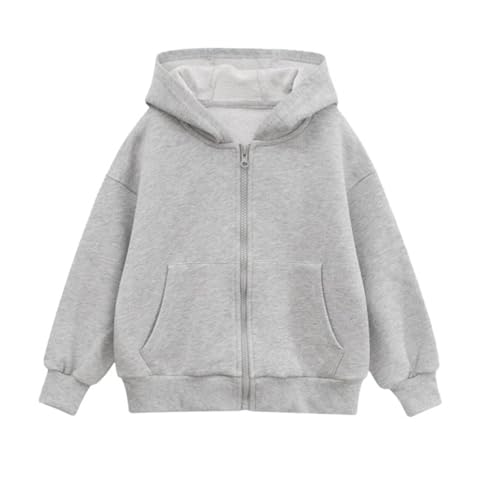 Grau Hoodie Jacke Teenager Mädchen 164/170 Mit Reißverschluss...