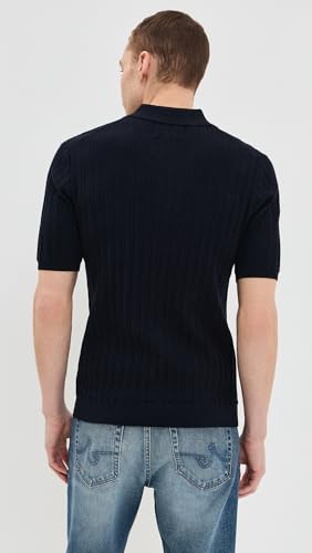 Wax London Men's Vertical Knit Naples Knit Polo3