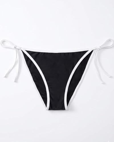 Image of Holipick Bikini Bottoms for Women String Bathing Suit Bottom with Moderate Coverage Low Waist Swim Bottom