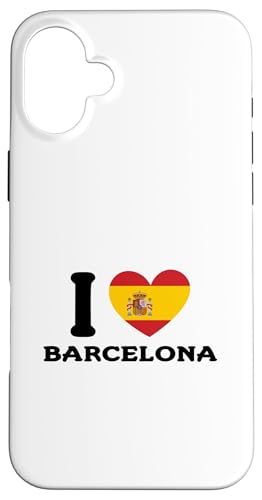 I Love Barcelona Spain Heart �X�y�C������ �X�}�z�P�[�X iPhone 16 Plus �p