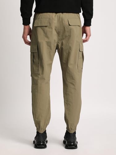 Image of Men's Navy Slim Fit Casual Cargo