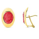 Oro giallo 18 k (750). Tipo di chiusura: Omega. Lunghezza (mm): 20 Larghezza (mm): 13.