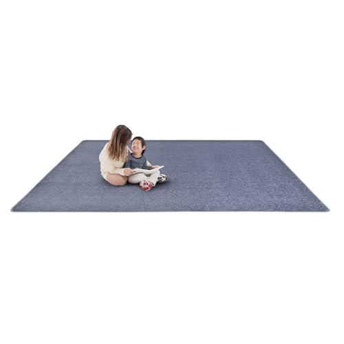 Tapete rectangular 7'6" x 12' color azul glaciar miniatura 4