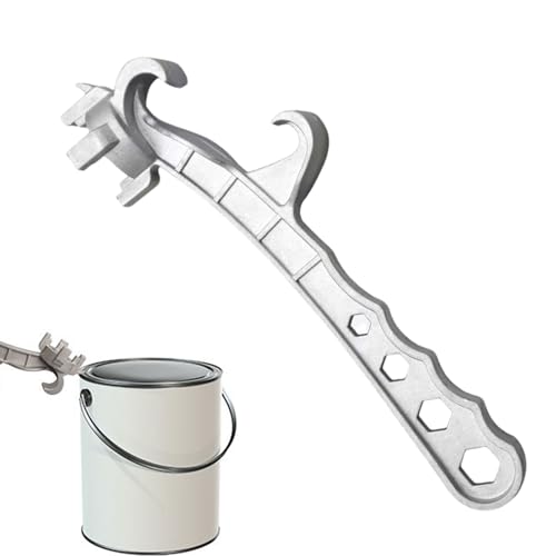 Abridor de , abridor de , abridor de tapa de cubo de 24,5 cm, herramienta de aluminio para una fácil apertura de latas de pintura, ergonómico, ligero, ideal para talleres y uso profesional