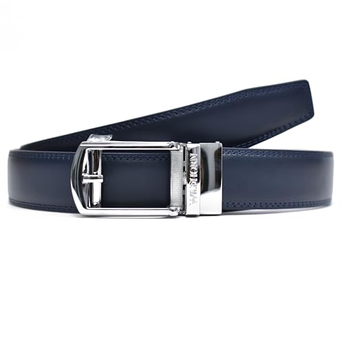 Image of WildHorn Men's Genuine Leather Belt for Men| Premium Auto-Lock Buckle | Adjustable up to 48 inch | Formal & Casual Wear | Micro-Adjust Fit | Stylish Gift Box Included