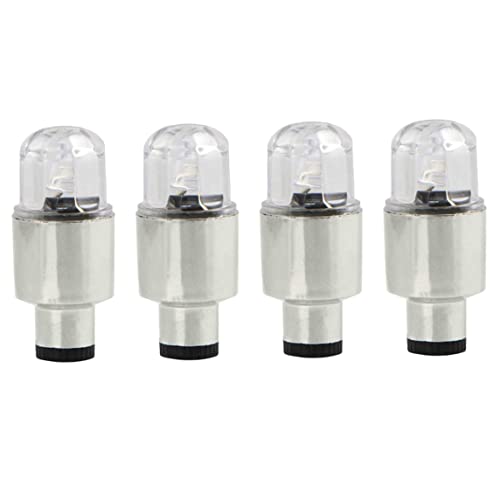 Feux De Roue De Voiture à LED Bouchon De Valve De Pneu Flash à LED LumièRes De Pneu à LED éTanches Convient Aux Voitures Motos SUV Camions Et VéLos Tiges...