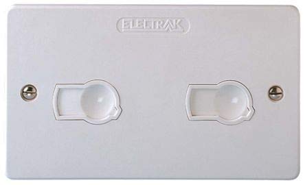 LEGRAND ELECTRAK 13A Double UNSWITCHED Socket Non Standard Computer ELECTROINC Safe Socket