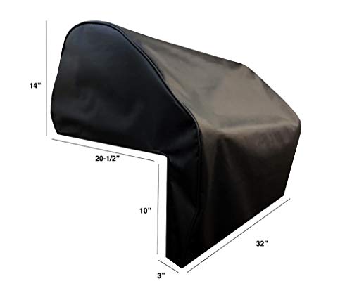 Windproof Covers 32 Inch Heavy Duty Premium Vinyl Grill Cover To Fit Delta Heat Built-In Grill #TOP1
