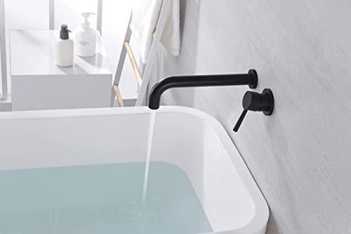 Matte Black Shower System S3223Di + Wall Mount Tub Faucet S2149Di #TOP3