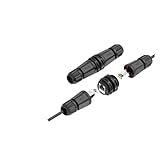 M25 RJ45 CAT6A Shield Netzwerkstecker Wasserdichter CAT6 Gigabit geschirmter Luftfahrtstecker 8Pin vergoldeter IP68 Panel Stecker(E,CAT6)