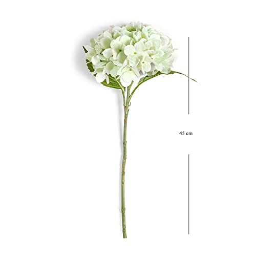 Image of PURE HOME + LIVING Green Faux Hydrangea Spray