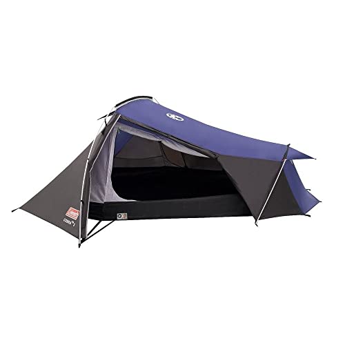Coleman Cobra 2 Tienda de campaña de 2 plazas para Trekking o Senderismo, acampadas y Festivales, compacta, Cabe en una Mochila, Impermeable hasta 3000 mm de Columna de Agua, Azul, 2 Personas