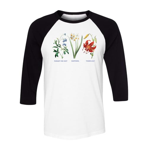 Subtle FDT Flowers Three-Quarter Raglan Sleeve Baseball Shirt Unisex miniatura 1