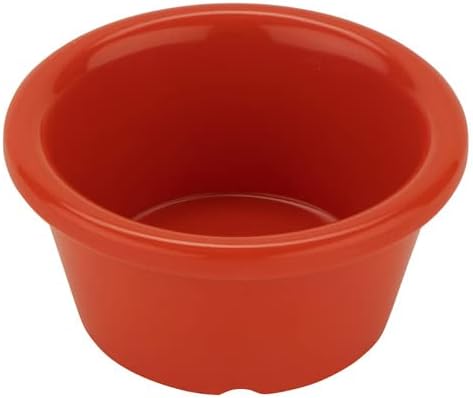 G.E.T. Enterprises S-620 Ramekin - Melamine 2 oz. Capacity, Smooth, Orange, 12 Each