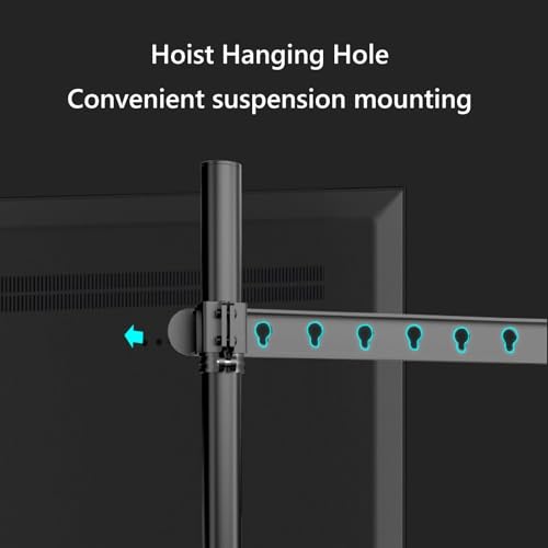 Soporte móvil para TV con ruedas ajustable para pisos miniatura 4