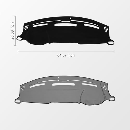Alfombrilla para Dodge Ram 1500 2500 3500 2010-2018 protectora de salpicadero KUST 2
