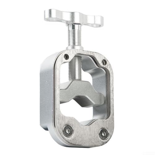 Guida al taglio della forcella della bici per tubo sterzo, reggisella e manubrio, blocco di taglio per tubi in lega di grandi dimensioni con maschera per tubi in fibra di carbonio e metallo (argento)