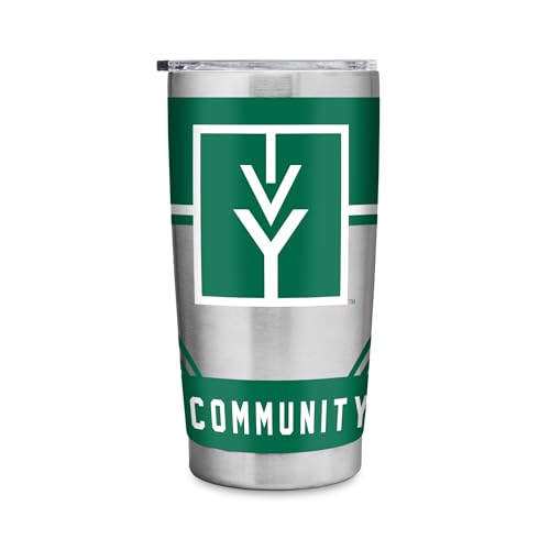 Rico Industries NCAA Ivy Tech Bears Standard 20oz Stainless Steel Tumbler with Lid - Great For Coffee, Tea, Water or Cocktails