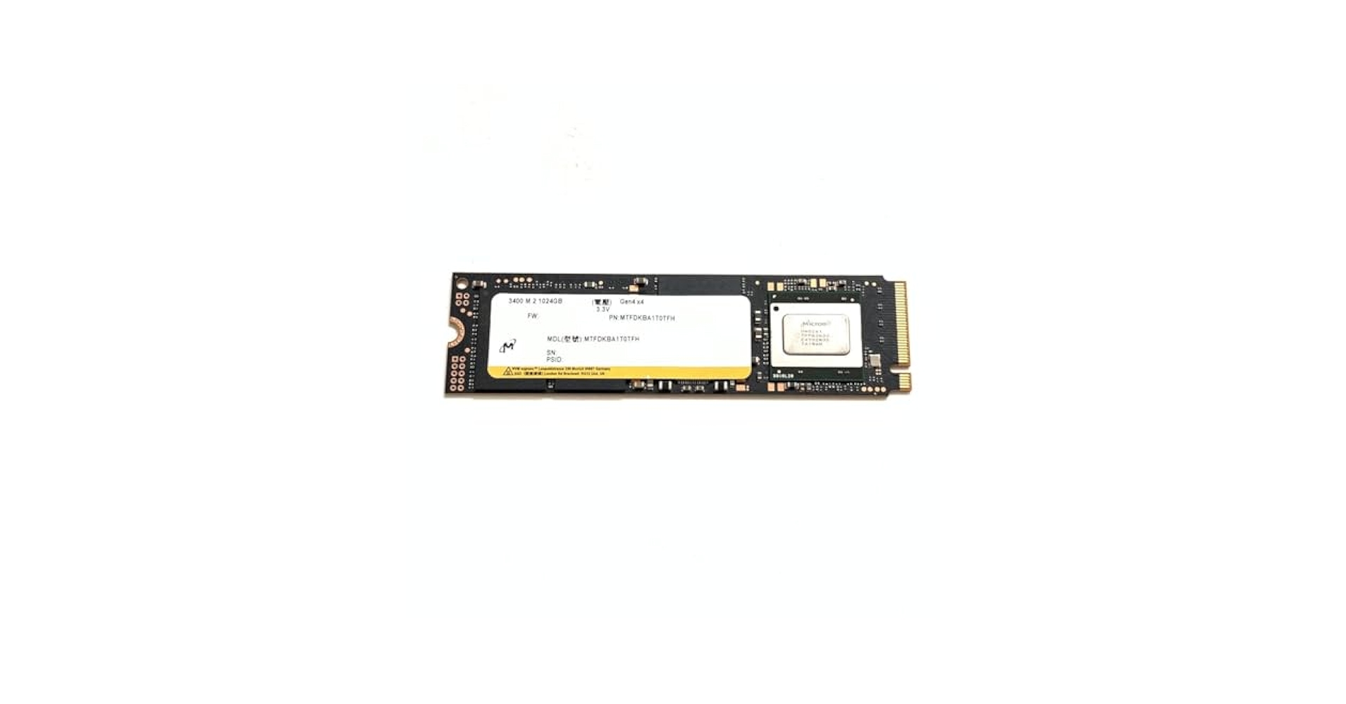 Micron 2550 1TB M.2 2230 NVMe SSD通電回数：65 Micron 2550 1TB M.2 2230 NVMe SSD通電回数：65 Micron 2550