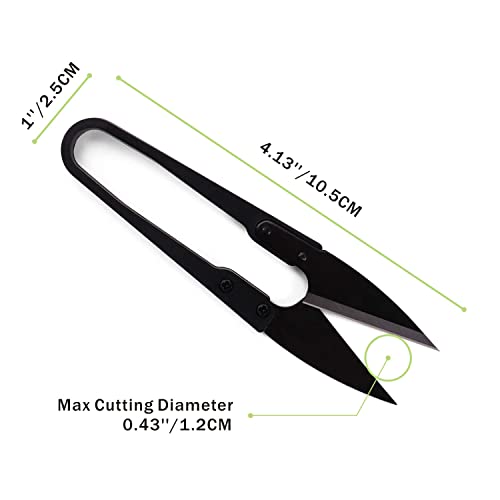 Tijeras de poda U para bonsái 4.1" 12 piezas miniatura 4