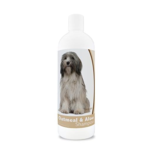 Healthy Breeds Aloe & Oatmeal Dog Shampoo for Tibetan Terrier - OVER 200 BREEDS - 16 oz - Mild & Gentle for Sensitive Skin - Hypoallergenic Formula & pH Balanced