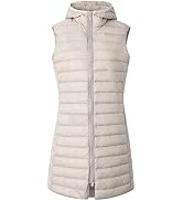 ELFJOY Women's Mid Long Down Vest 