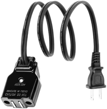 09982 Deep Fryer Magnetic Cord Replacement for Presto Cool Daddy & Fry Daddy,Electric Fryer Power Cord Fits for Presto Granpappy Digital Profry Stainless Steel Profry, is Sometimes Listed as 85691