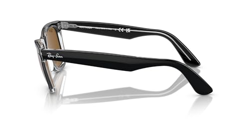 Image of Ray-Ban Rb2140f Original Wayfarer Low Bridge Fit Square Sunglasses for Men for Women