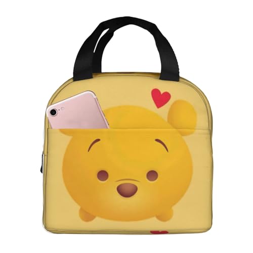 ランチバッグ くまのプーさん 保冷バッグ 弁当バッグ おしゃれ コンパクト 持ち運び便利 ミニトート 小物収納バッグ 通勤 通学 旅行用