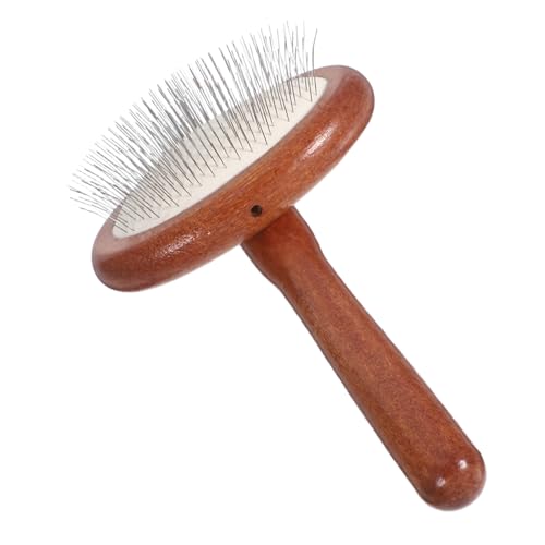 Cepillo para perros poodles y retrievers peine quitapelos de madera