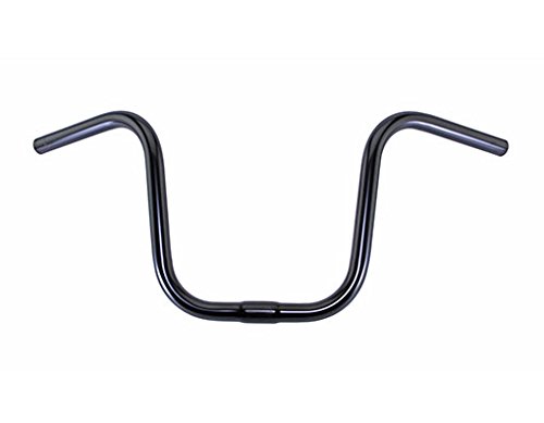 Alta Bicycle U Style 25.4mm Handle Bars, Multiple Sizes and Colors. (Black, 9")