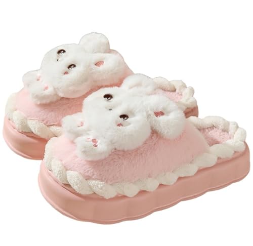Animal Slippers for Women Cute Bunny Slippers Funny slipper Warm Plush Winter House Cotton Slippers