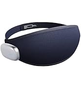 Ms.W Augenmassagegerät mit Wärme und Vibration, Beheizte Augenmaske zum Schlafen, 3D Konturierte ...