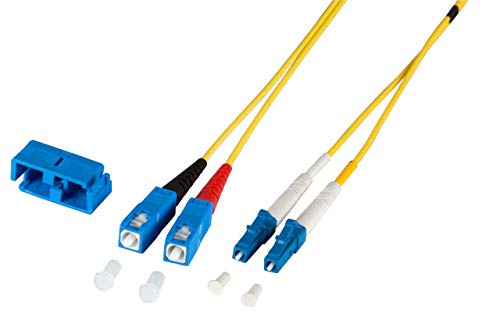 EFB ELEKTRONIK O0360.10 CABLE DE FIBRA OPTICA 10 M OS2 LC SC AMARILLO