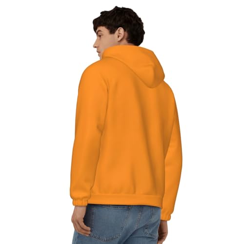 Men'S Lightweight Zip Up Hoodie Apricot Printed Long Sleeve Hooded Sweatshirt Slim Fit Jacket4