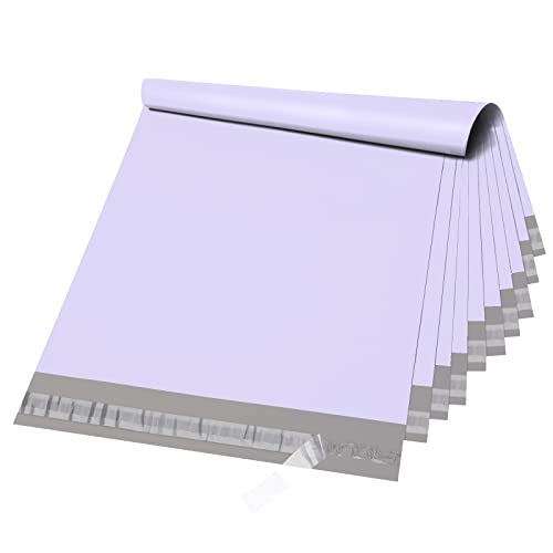 Image of Metronic Poly Mailers 14.5X19 100 Pack, Strong Adhesive Shipping Bags for Clothing, Waterproof and Tear-Proof Packaging Bags Mailers Poly Bags for Shipping Envelopes in Lilac Purple | Strong Adhesive Waterproof Tear-resistant Shipping Envelopes, Packaging Bags for Clothing, Small Business, Lilac Purple