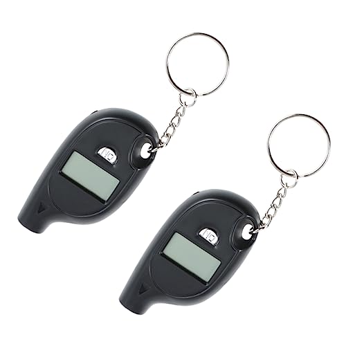 SOLUSTRE 2Pcs Digital Tire Pressure Gauge Accurate Multi Function Tire Gauge for Car and Truck Keychain Design for Instant Readout for Precise Measurements