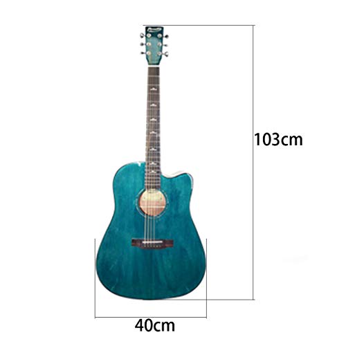 Single Board Acoustic Guitar Electric Box Beginner Guitar 41 Inch Unisex Electric Bass Guitars (Color : Blue Size… - Les Beatles, Paul McCartney, John Lennon, RIngo Starr, George Harrison Single Board Acoustic Guitar Electric Box Beginner Guitar 41 Inch Unisex Electric Bass Guitars (Color : Blue Size… – Image 8