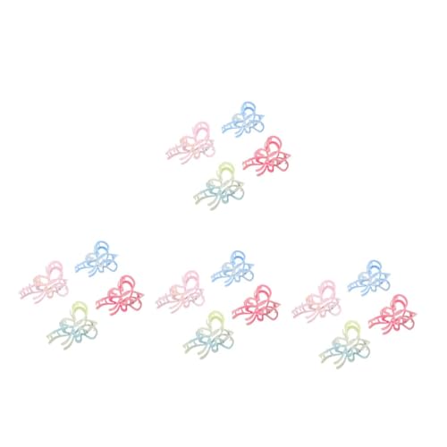 Lot de 16 pinces à cheveux métalliques et géométriques colorées