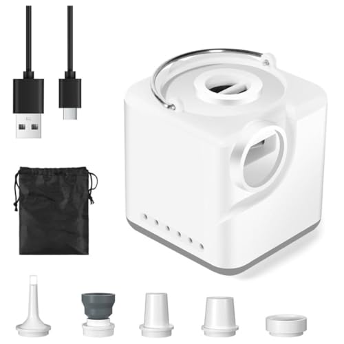 電動ミニポンプ 手持ち式 携帯式 キャンプ プライムキャンプ 超軽量 強力 ブロワー U充電式 空気入れ 電動 空気抜き