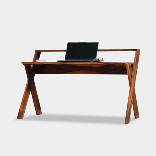 Image of Solid Sheesham Wood Study Table for Adults | Computer Table for Home | Wooden Writing Desk | Office Table for Office Work | Work from Home Table with 2 Drawers (2)