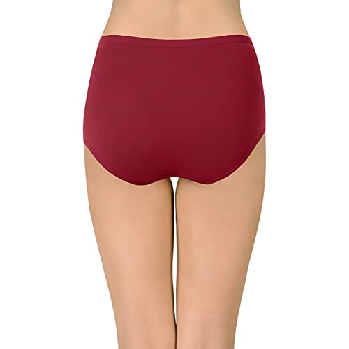 Image of Amante Solid High Rise Full Coverage Full Brief Panties (Pack of 3)
